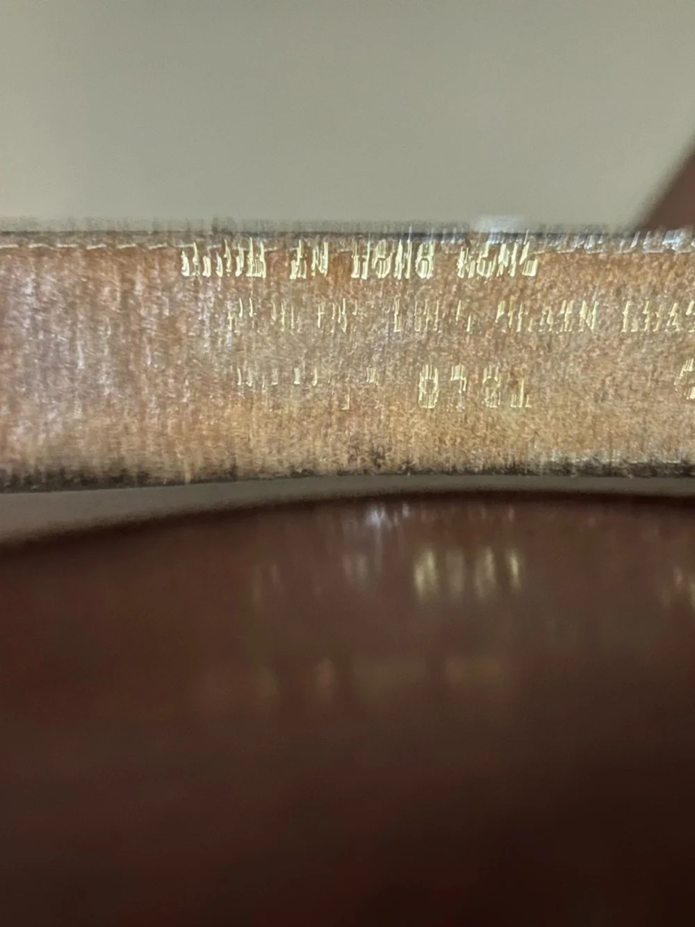 Men's Vintaga Brown Tooled Leather Belt -  Western Style